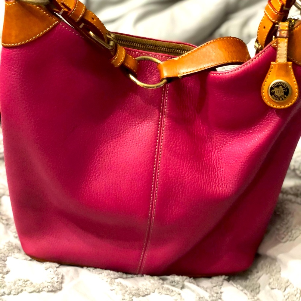 Vintage Dooney & Bourke All Weather Leather Pink